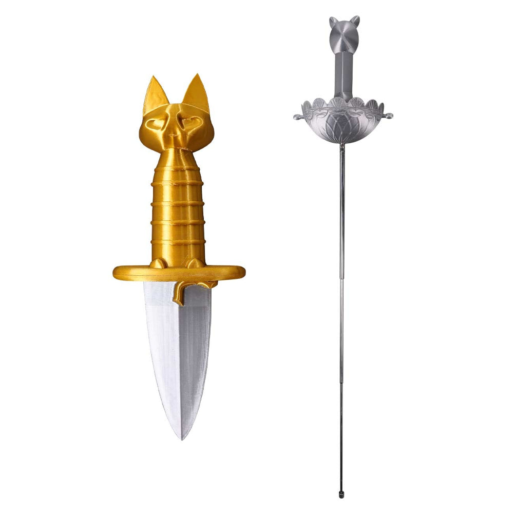 Puss In Boots Cat Sword Kitty Dagger 3D Printing Cosplay Accessories Props