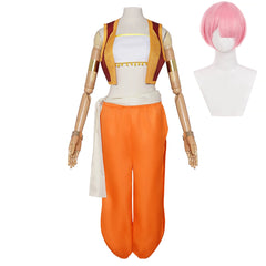 Ram Arabian Dancer Orange Set Outfits Cosplay Costume Halloween Carnival Suit