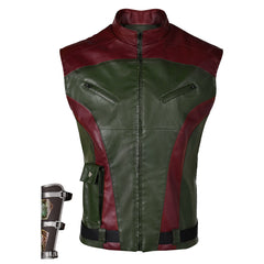 Red One (2024) Callum Drift Red Green Vest Outfits Cosplay Costume 