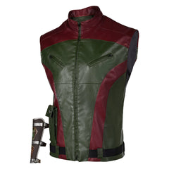 Red One (2024) Callum Drift Red Green Vest Outfits Cosplay Costume 