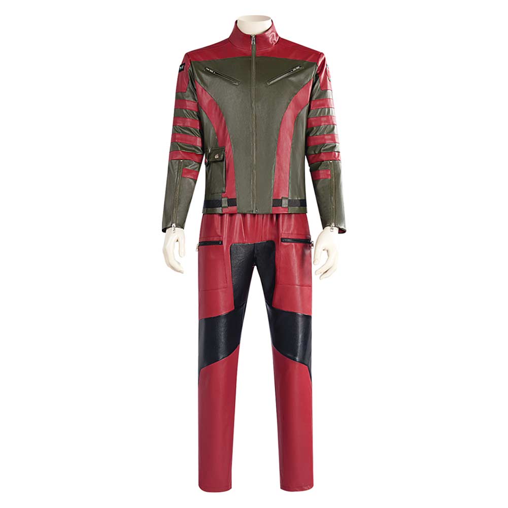 Red One (2024) Callum Drift Red Jacket Trousers Outfits Cosplay Costume 