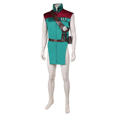 Red One (2024) Jasia Green Sleeveless Jacket Coat Vest Outfits Cosplay Costume 