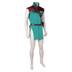 Red One (2024) Jasia Green Sleeveless Jacket Coat Vest Outfits Cosplay Costume 