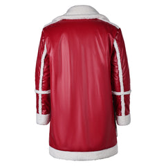 Red One (2024) Nick Santa Claus Red Jacket Coat Outfits Christmas Cosplay Costume