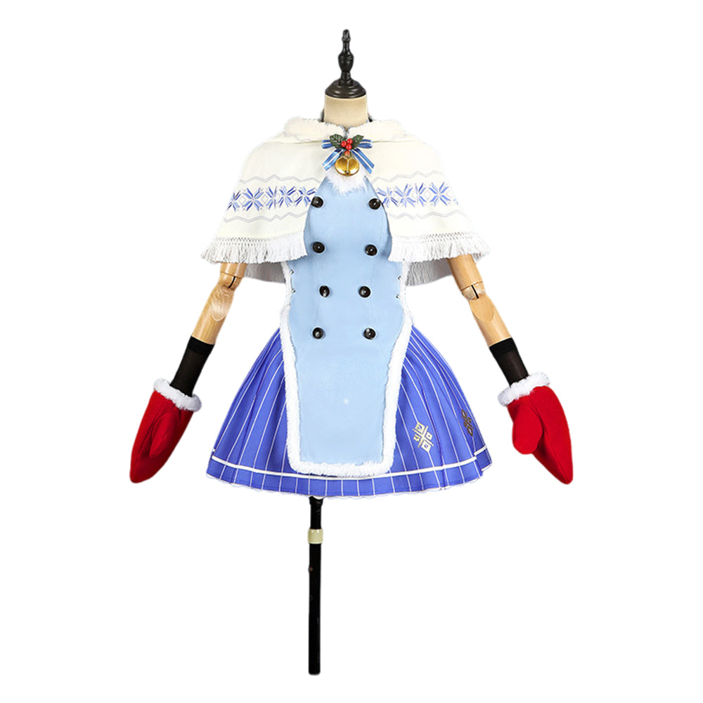Rem Christmas Blue Skirt Set Outfits Cosplay Costume Halloween Suit 