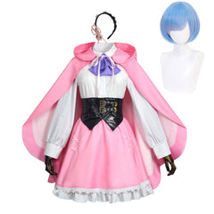 Rem Season 4 Pink Skirt Set Outfits Cosplay Costume Halloween Carnival Party Suit
