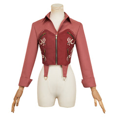 Resident Evil 30th Anniversary Claire Redfield Red Top Set Outfits Cosplay Costume 