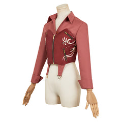 Resident Evil 30th Anniversary Claire Redfield Red Top Set Outfits Cosplay Costume 