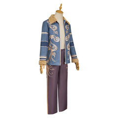 Resident Evil 30th Leon S.Kennedy Blue Jacket Trousers Set Outfits Cosplay Costume 