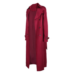 Resident Evil Requiem (2026) Alyssa Ashcroft Red Long Coat Outfits Cosplay Costume 