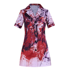 Return To Silent Hill (2026) Nurse Bloody Dress Gloves Set Outfits Cosplay Costume 