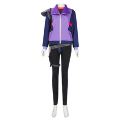 Rick And Morty Rick Sanchez Purple Jacket Set Outfits Cosplay Costume 
