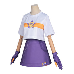 Roco Kingdom (2026) Player Female White Purple Skirt Set Outfits Cosplay Costume
