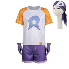 Roco Kingdom (2026) Player Male White Purple Shorts Set Outfits Cosplay Costume