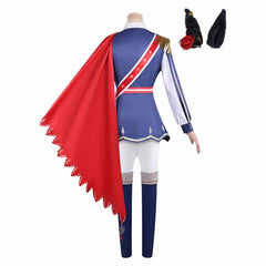 Rose Kingdom Blue Red Cape Set Outfits Halloween Cosplay Costume