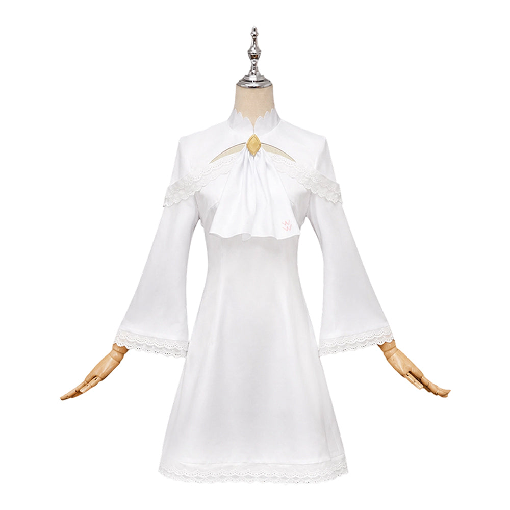 Rui Arneb White Dress Set Outfits Cosplay Costume Halloween Carnival Suit