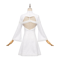 Rui Arneb White Dress Set Outfits Cosplay Costume Halloween Carnival Suit