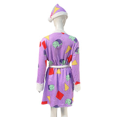 Rumi Purple Turtle Bathrobe Hat Set Sleepwear Outfits Cosplay Costume 