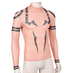Ryomen Sukuna Black Tattoo Top Outfits Cosplay Costume Halloween Suit