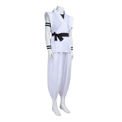 Ryomen Sukuna White Kung Fu Set Outfits Cosplay Costume Halloween Suit