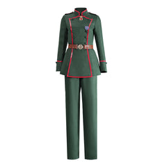 Saga Of Tanya The Evil (2026) Tanya Von Degurechaff Green Military Uniform Outfits Cosplay Costume 