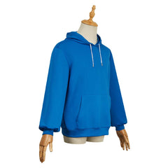 Sakamoto Days (2025) Shin Asakura Blue Hoodie Top Outfits Cosplay Costume