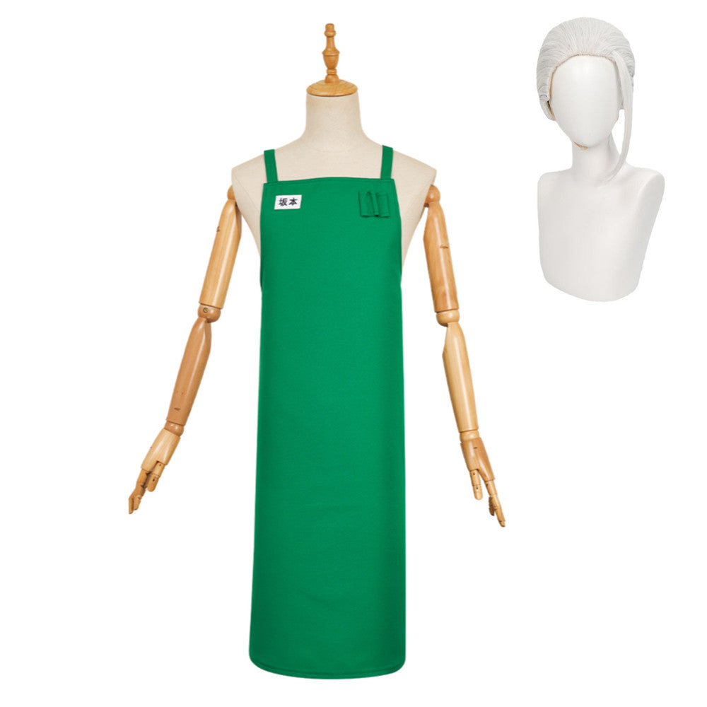 Sakamoto Days (2025) Taro Sakamoto Unisex Green Apron Outfits Cosplay Costume