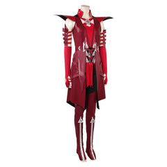 Scarlet Witch Wanda Maximoff Red Dress Outfits Cosplay Costume 