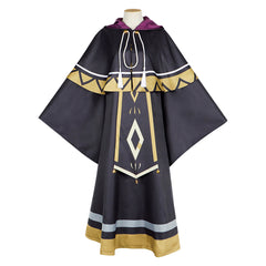 Secrets Of The Silent Witch (2025) Monica Everett Black Witch Robe Outfits Cosplay Costume