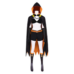Shaula Black Orange Set Outfits Cosplay Costume Halloween Carnival Party Suit