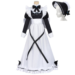 SHIBOYUGI (2026) Aoi Black White Maid Set Outfits Cosplay Costume