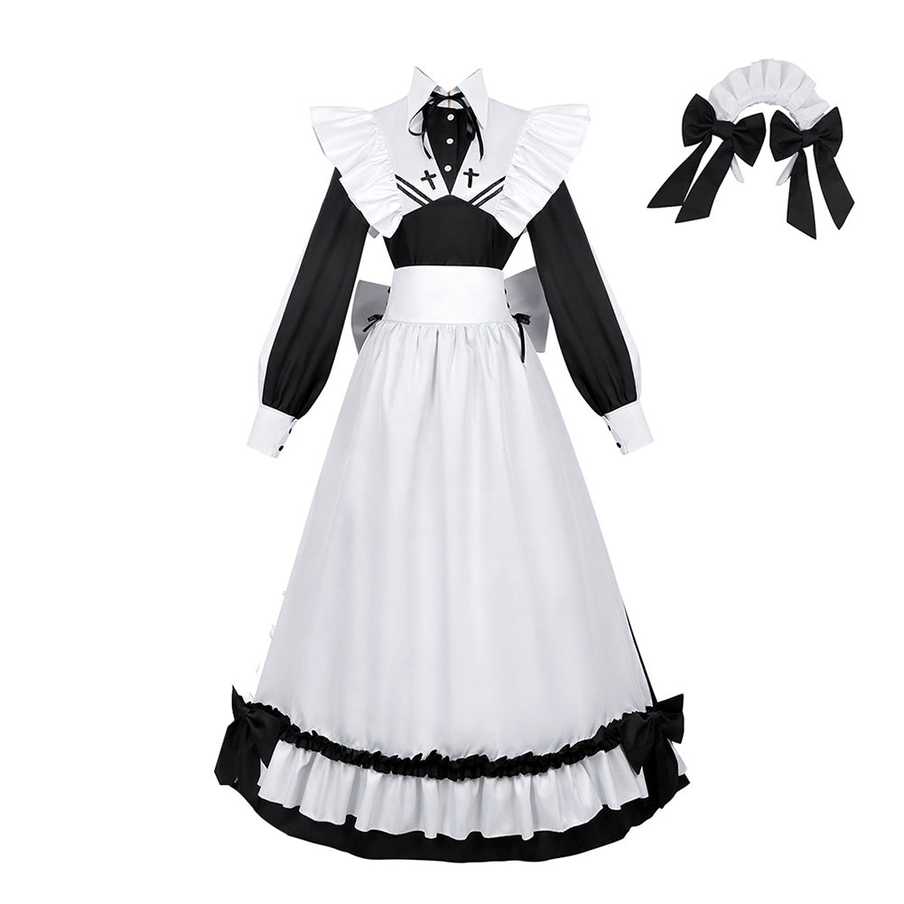 SHIBOYUGI (2026) Yuuki Sorimachi Black White Maid Set Outfits Cosplay Costume 