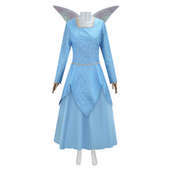 Shrek 2 Fairy Godmother Blue Dress Set Outfits Cosplay Costume 