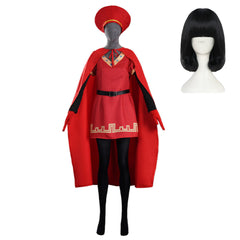 Shrek Lord Farquaad Female Version Red Set Outfits Cosplay Costume