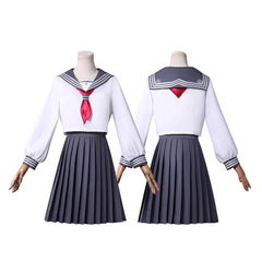 Silent Hill F (2025) Shimizu Hinako White Sailor School Uniform Set Outfits Cosplay Costume