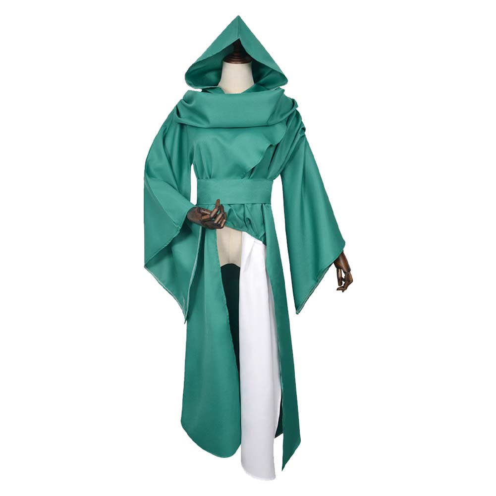 Slay the Spire 2 (2026) The Silent Green Robe Hooded Outfits Cosplay Costume