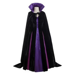 Sleeping Beauty Maleficent Black Purple Dress Set Outfits Halloween ​Cosplay Costume 