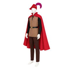 Sleeping Beauty Prince Phillip Red Cloak Set Outfits Cosplay Costume