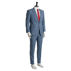 Smoking Behind The Supermarket With You (2026) Sasaki Blue Suit Set Outfits Cosplay Costume