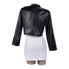 Smoking Behind The Supermarket With You (2026) Yamada Black Jacket Set Outfits Cosplay Costume 