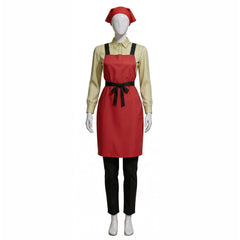 Smoking Behind The Supermarket With You (2026) Yamada Supermarket Cashier Red Outfits Cosplay Costume