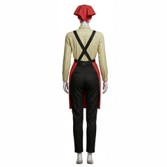 Smoking Behind The Supermarket With You (2026) Yamada Supermarket Cashier Red Outfits Cosplay Costume
