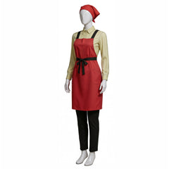 Smoking Behind The Supermarket With You (2026) Yamada Supermarket Cashier Red Outfits Cosplay Costume