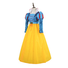 Snow White Princess Yellow Dress Red Cloak Set Outfits Cosplay Costume 