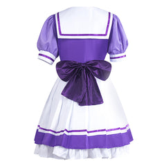 Special Week Purple White Tracen Academy Uniform Dress Outfits Cosplay Costume