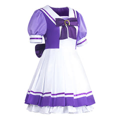 Special Week Purple White Tracen Academy Uniform Dress Outfits Cosplay Costume