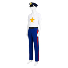 SpongeBob SquarePants Incidental 118 Police Fish White Blue Set Outfits Cosplay Costume