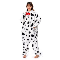 Spot Dog Animals Onesie Pajamas Unisex Adult Cosplay Costume Warm Home Outfits Halloween Carnival Suit - OLAOLA