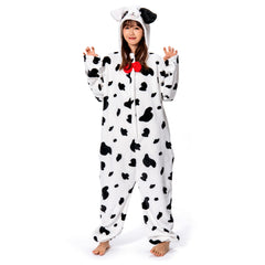 Spot Dog Animals Onesie Pajamas Unisex Adult Cosplay Costume Warm Home Outfits Halloween Carnival Suit - OLAOLA