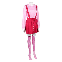 Squid Game (2025) The Doll Pink Red Dress Set Outfits Cosplay Costume 